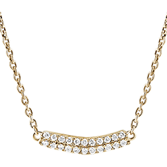 Collier Fraîcheur - Isla - or jaune 18 carats et diamants