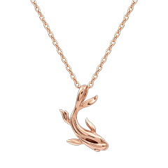 Collier Koï - Or rose 18 carats