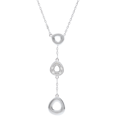 Collier or blanc 9 carats Ogiva