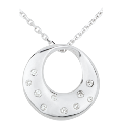 Collier Orakel in Weißgold