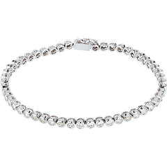 Bracelet Boulier diamants - or blanc 18 carats - 2 carats - 52 diamants