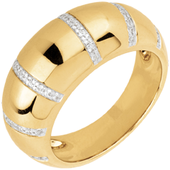 bague Gaya or jaune 18 carats et diamants