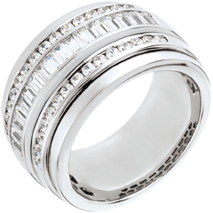 Ring Enchantment - Milky Way - 1.58 carat - 48 diamonds