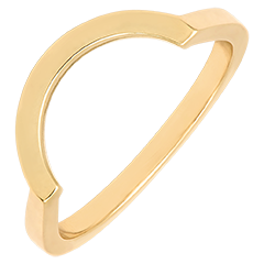 Contour-ring – 9 karaat geelgoud