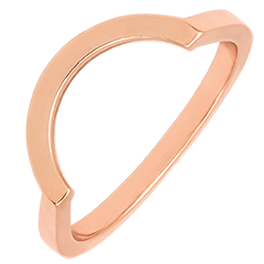 Contour-ring – 9 karaat roségoud