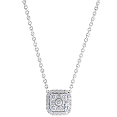 Destiny Necklace - Isis - white gold 9 carats and diamonds