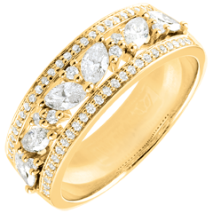 Bague Destinée - Byzantine - or jaune 18 carats et diamants