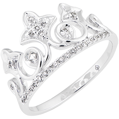 Bague Destinée - Amour Sacré - or blanc 9 carats