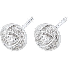 Boucles d'oreilles Destinée - Arthemis - or blanc 18 carats et diamants