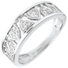 Anello Destino - Clotilde - Oro bianco - 18 carati - Diamante