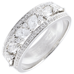 Destino n. 15 - Anello Oro bianco 18 carati (750)