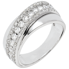 Anello Destino - Victoria - Oro Bianco - 18 carati - Diamanti - 0.79 carati
