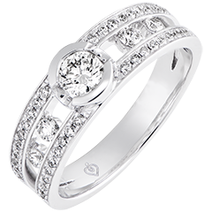 Destiny - Filipino Engagement Ring - 9K White Gold and Diamonds