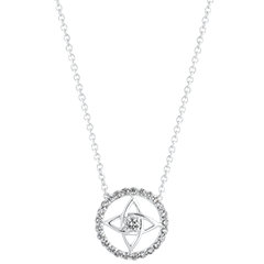 Destiny Necklace - Théa - white gold 9 carats and diamonds