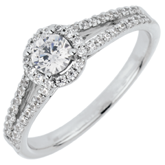 Verlovingsring Destiny - Josephine - 0,3 karaat Diamant 18 karaat witgoud