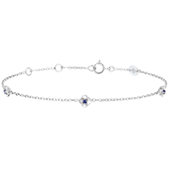 Eclosion Bracelet - Roses Crown - sapphires - 18 carat white gold 