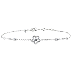 Bracelet Freshness - Anemone- white gold 9 carats and diamonds