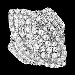 Envol Ring – 9 karaat witgoud en diamanten