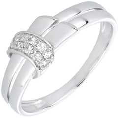 Anello Desira - Oro bianco - 18 carati - 10 Diamanti 