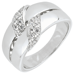 bague lien suprême - or blanc 18 carats