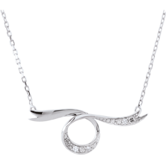 Collier Ruban de rêve - or blanc 18 carats