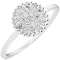 Anello Penelope - oro bianco 18 carati e diamanti