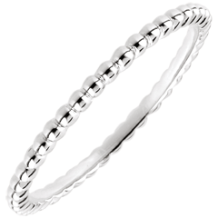 Ring Fleur de Sel - 9 karaat witgoud