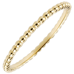 Anillo Flor de Sal - oro amarillo 18 quilates