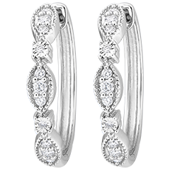 Fraicheur nº 40 - Boucles d'oreilles Or blanc 375 ‰ (9 carats)