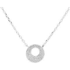 Collier Fraîcheur - Circulus - or blanc 18 carats 