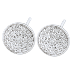 Boucles d'oreilles Ma Constellation - or blanc 9 carats
