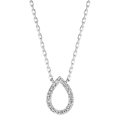 Fraîcheur Necklace - Alpheus - 18 karat white gold and diamonds