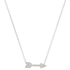 Collier Fraîcheur - Cupidon - or blanc 18 carats et diamants