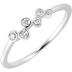 Bague Fraîcheur - Rosée - or blanc 9 carats