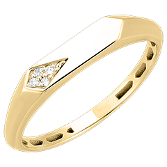 Freshness Ring - Rhea - 9-carat yellow gold and diamonds
