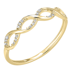 Fraîcheur Ring - Ariane - 18 karat yellow gold and diamonds