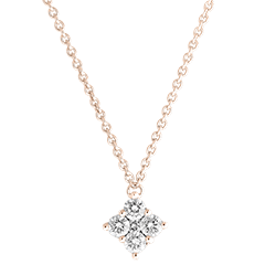 Collana Freschezza - Dina - oro rosa 9 carati e diamanti