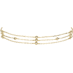 Bracciale Grazia - Oro giallo - 9 carati - 13 Diamanti