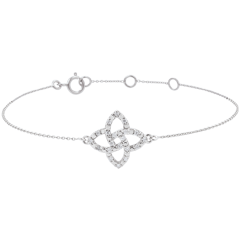 Pulsera Estrella Prisma - oro blanco 9 quilates y diamantes