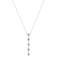 Collar Frescura - Centelleante - oro blanco de 9 quilates y diamantes
