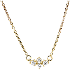 Collar Frescura - Pippa - oro amarillo 9 quilates y diamantes
