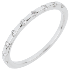 Alianza Oriane - oro blanco 18 quilates 