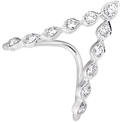 Anillo Cleopatra - oro blanco de 18 quilates y diamantes