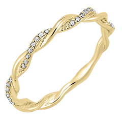 Anillo Frescura- Olympe - oro amarillo de 18 quilates y diamantes