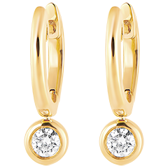 Pendientes Criollos Frescura - Elea - oro amarillo de 18 quilates y diamantes