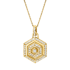 Collar Hexad - oro amarillo de 18 quilates con diamantes