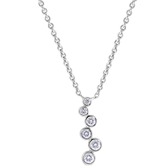 Freshness Necklace - Dewy Pearls - white gold 18 carats and diamonds