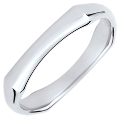 Ring Heiliger Urwald - 4 mm - 18 Karat Weißgold