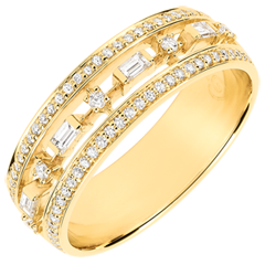Inel Destin - Mica Împărăteasă - 71 diamante - aur galben de 18K