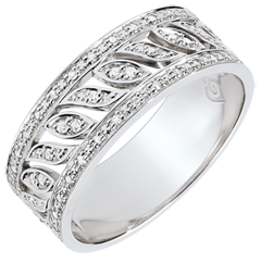 Inel Destin - Théodora - 52 diamante - aur alb de 18K